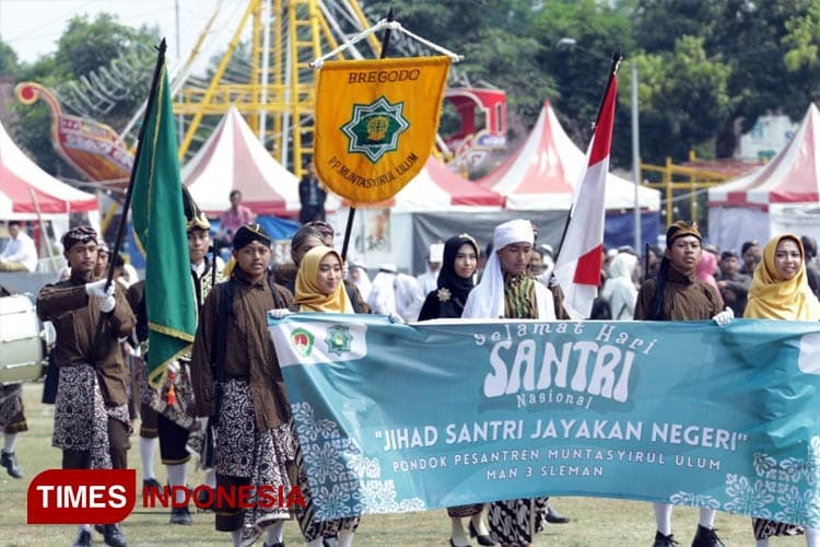 Ribuan Santri Ramaikan Peringatan Hari Santri 2023, Ini Pesan Bupati Sleman